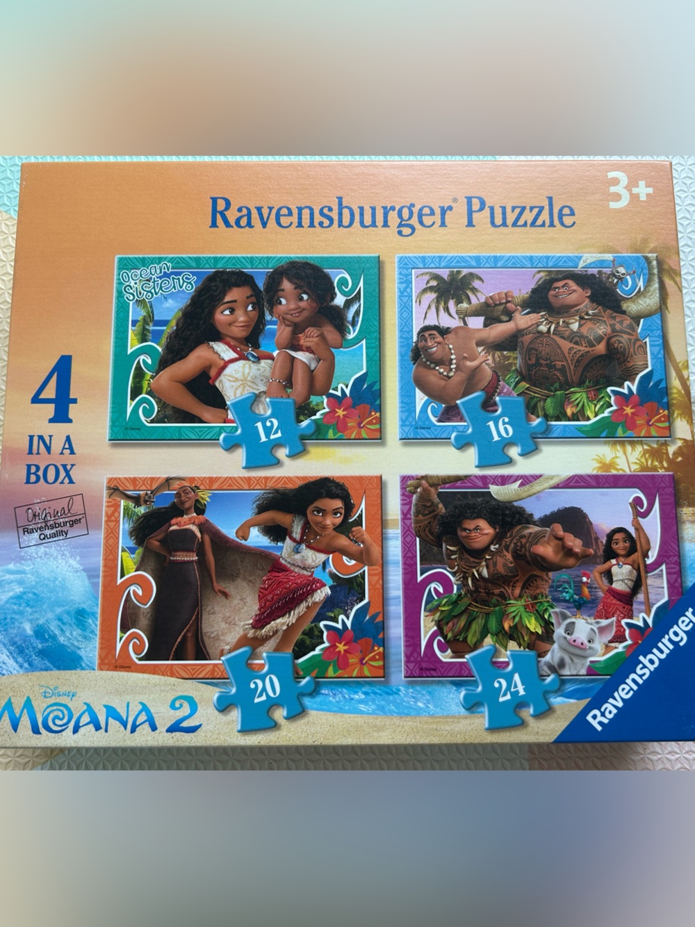 Moana 2 Ravensburger Puzzle-4 in a Box